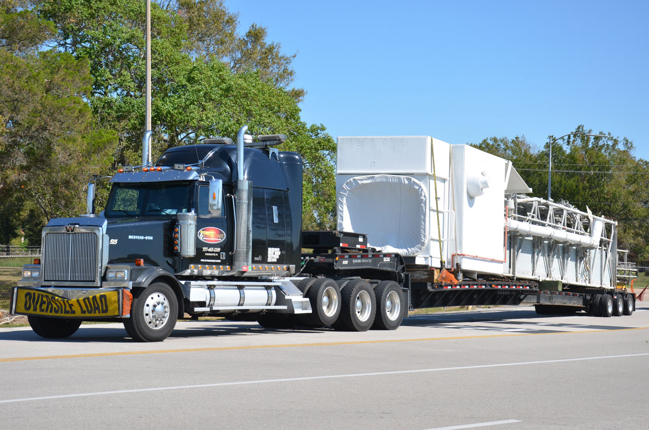Historic Space Shuttle Launch Pad Parts Arrive for Display in Houston